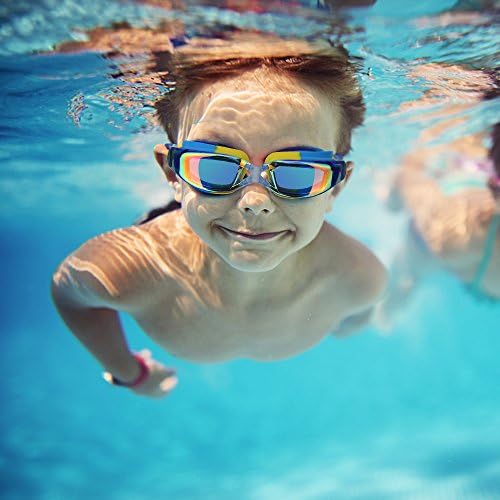 Децата Хардилен пливаат очила, очила за пливање за деца со клип за нос, ушни приклучоци