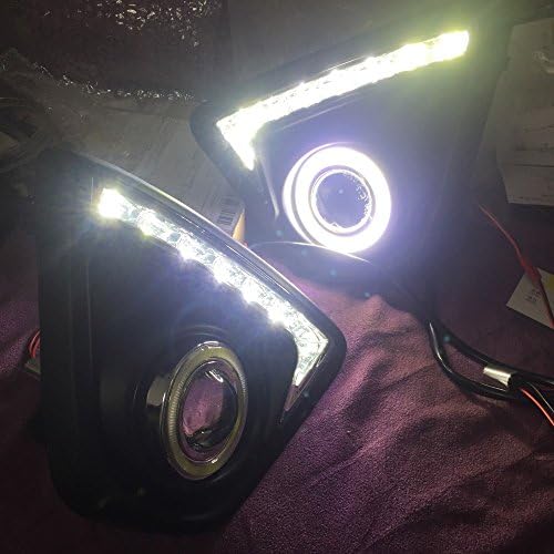 AupTech LED DRL/Ангел Очи Дневни Светла Светла За Магла Комплет За Светилки За MAZDA CX5 CX-5 2013 2014 2015