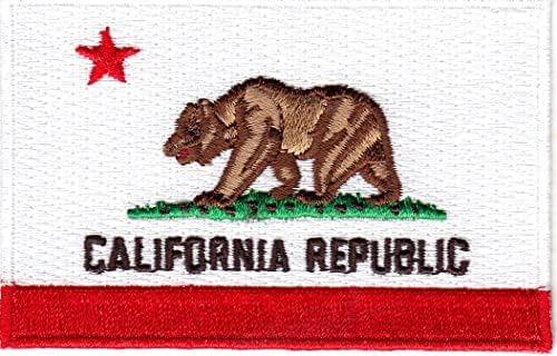 Калифорниско државно знаме железо на лепенка знаме на Калифорнија Република 3 “
