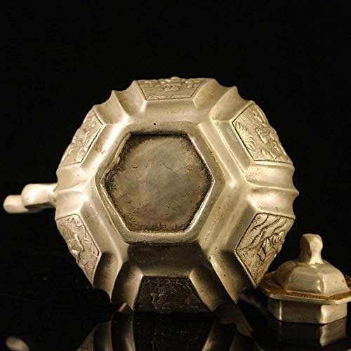 чајник од леано железо со стендбронзени орнаменти чист бакар позлатена сребрена позлатена колба за колкови
