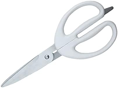 KRIVS занаетчиски ножици бели керамички ножици, удобна рачка, користена за занаетчиски материјали, ножици што не се лизгаат и нелепливи
