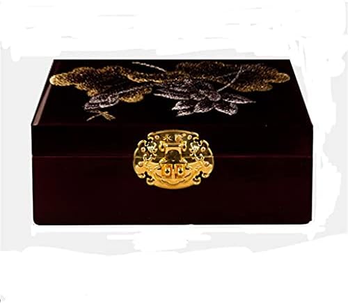 ВОДМБ Ретро Кутија За Накит Кинеска Кутија За Накит Нараквица Бисерен Прстен Кутија За Складирање Кутија За Складирање