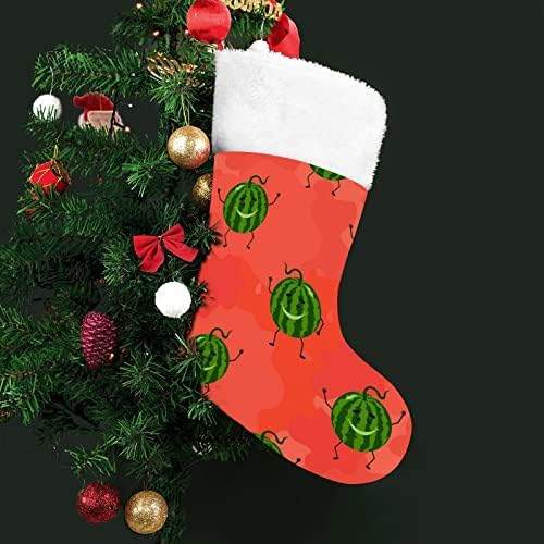 Смешна лубеница Божиќно порибување Божиќни чорапи торбичка куќа семејство Божиќ декор