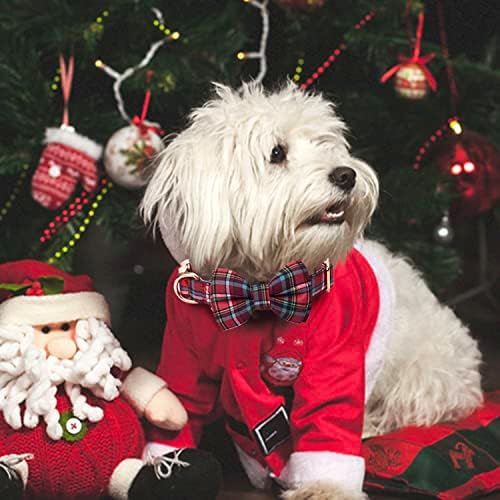 Јака за кучиња Aimjgo со лак вратоврска Ноќта на вештерките Денот на благодарноста Божиќни миленичиња подароци Дух тиква шема со метална тока симпатична стилска јака