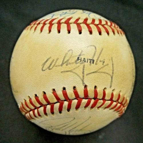 1985 Светска серија Сент Луис кардинали потпиша топка 25 потписи Целосно писмо на ЈСА - автограмирани бејзбол