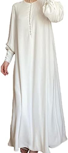 Муслимански фустан за жени хиџаб мисирка шифонска облека кардиган муслиманска облека за мажи арапски долг ракав проточен муслимански