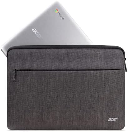 Acer заштитен лаптоп ракав | До 15,6 тетратка | лесен пристап надвор од џебот за патент за адаптери, глувче или dongle | сива