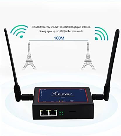 Diewu TXI008 4G Индустриски безжичен рутер со SIM картички Слот LAN/WAN Port VPN+ APN Виртуелен канал 100M+ модул за рутер за