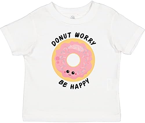 Инктастична крофна загриженост биди среќна маица за розови крофни, маица за мали деца