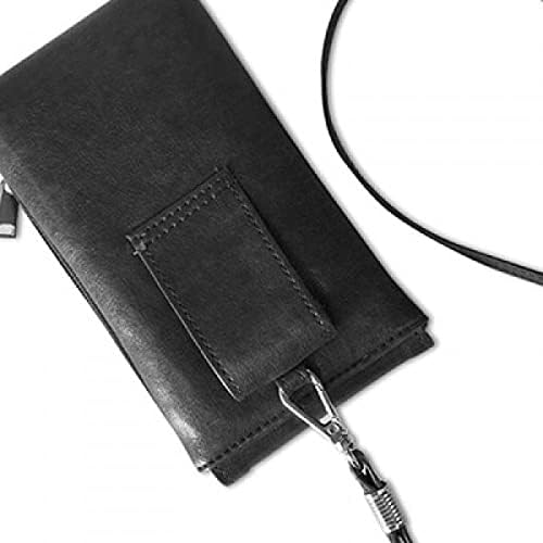 Гитара музика свежа шема илустрира телефонски паричник чанта што виси мобилна торбичка црн џеб