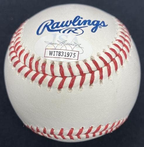 Пит Роуз Редс Хоф Го Потпиша Логото На Куќата На Славните Бејзбол ЈСА Сведок-Бејзбол Со Автограм