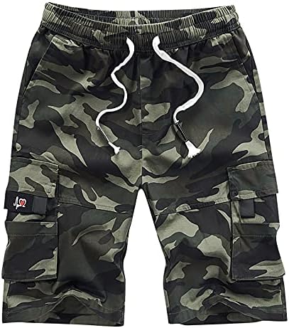 Менс атлетски шорцеви машки модни џебни панталони памук памук со пет точки со комбинезони