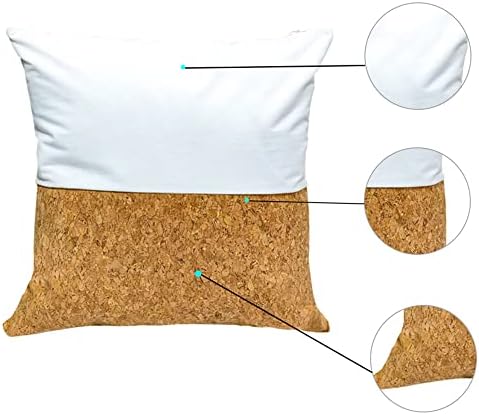 10 парчиња сублимација празно капаче за перница 15,75in x 15.75in кратко кадифен шевови за шиење перница двострана за пренесување на топлината на пресата