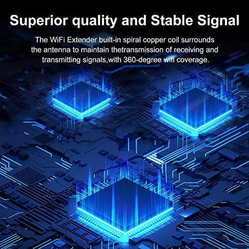 [2023 најновиот] WiFi опсег на сигнал за засилувач на сигналот, WiFi Extender, покријте до 8500 квадратни метри и 40 уреди,