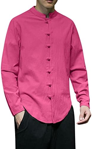 2023 Нова кошула со долги ракави со масти мода за влечење на обична кошула, средновековна кошула со долг ракав моден врв