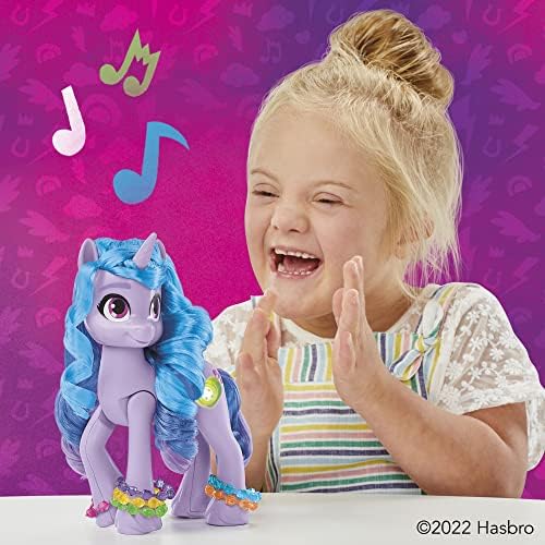 Моите Мали Пони Играчки: Направете Ја Вашата Марка Изи Месечина Да Ја Види Вашата Искра 8-Инчна Виолетова Пони Играчка, Еднорог