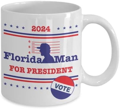 Смешни Флорида Човек Кафе Кригла, Флорида Човек За Претседател Кафе Чаша, Роденден Мем Кригла
