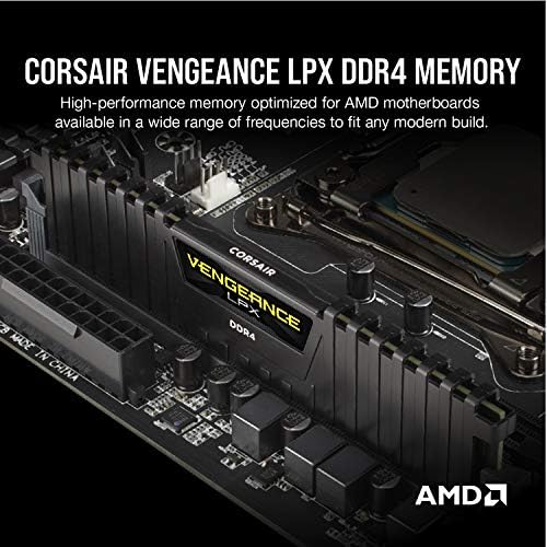 Corsair Одмазда LPX 16GB DDR4 DRAM 3000MHz C15 Десктоп Меморија Комплет-Црна
