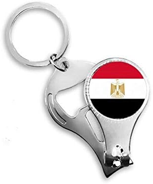 Национално знаме на Египет, африканска земја, нокти прстенен прстен за шишиња со шишиња со шишиња, клипер
