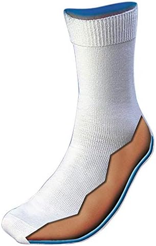 Силипос 1703 чорапи со артритични/дијабетични гелови - бели, 11-13, чорапи за компресија со памук, ја подобрува циркулацијата