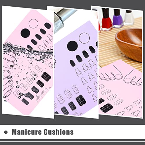 Ноктите Уметност Дизајн Пракса Мат: 2 парчиња Силиконски Ноктите Печат Плочи ноктите лак Боење Маникир Мат Ноктите Налепница