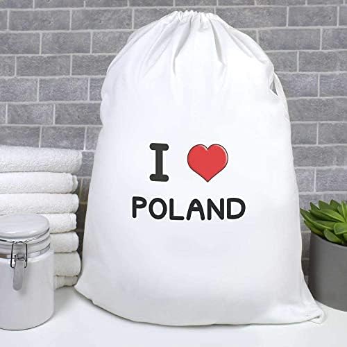 Азееда Ја Сакам Полска Торба За Перење/Перење/Складирање