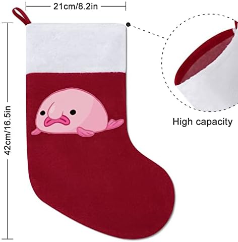 Розово мелото за риба, божиќно порибување чорапи, печати Божиќно дрво од камин