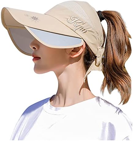 Абсорбента на пот, капа на отворено за жени кои можат да дишат капачиња за заштита од сонце за водење на визир широко еластична