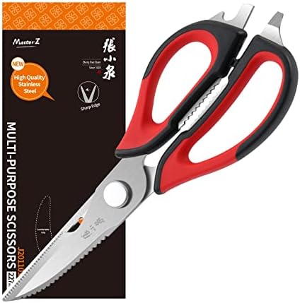 Тешки кујнски ножици, Zhang Xiao Quan повеќенаменско излегување кујнски ножици со засилен раб, ножици за готвење против кара