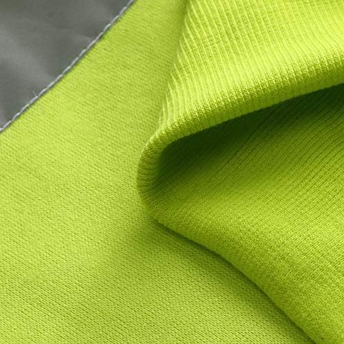 Wenkomg1 Унисекс лесна висока видливост џемпер со долги ракави рефлектирачки безбедносен аспиратор облека Здраво на палто со