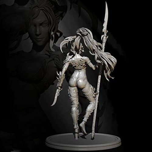 Гудмоел 1/24 Античка фантазија, женски воин воин смола, фигура на фигура, неискрени и необоени минијатури/Ti-6852