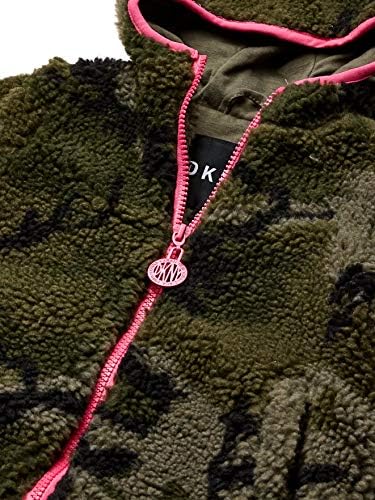 Модна јакна за надворешни облеки на бебешки девојчиња DKNY