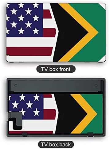 Американско и африканско знаме прилично шема налепница на кожата целосна завиткана кожа заштитени кожи за прекинувач