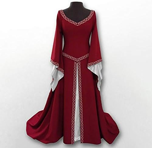 Pukiut Renaissance фустан жени плус големина со корсет, ренесансен средновековен селански облекување пиратски фер келтски блуза