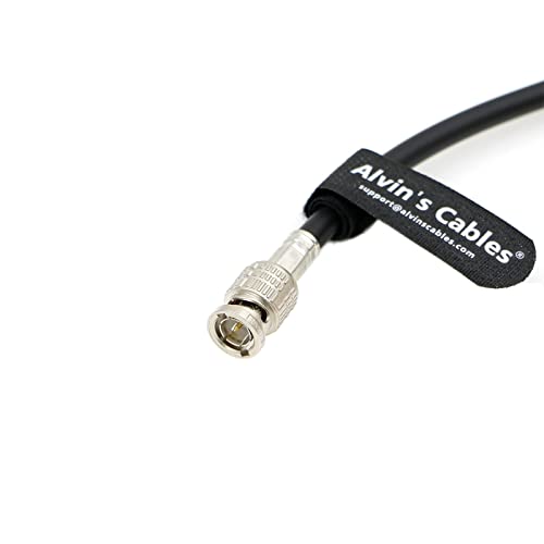 Каблите на Алвин 12g BNC HD SDI коаксијален кабел 75OHM 4K UHD BNC машки до машки видео кабел 1M/39,7inches