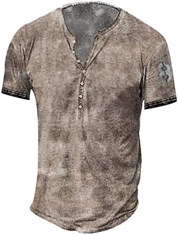 Mens Casual Slim Fit Basic Henley потресена кратка/долга ракав модна летна маица блуза удобна мета врвови