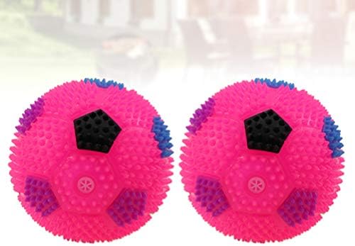 Partykindom 2 парчиња пластични жив топки блескави топки скокајќи топка за масажа топка за деца/возрасни да се опуштат, олеснување,