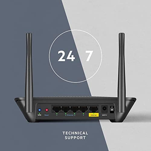 Linksys Wi-Fi 5 Smart Mesh Router Home Mesh Network Model AC1300, Dual Band Wireless Gigabit Mesh Router, Брза брзина до 1,3
