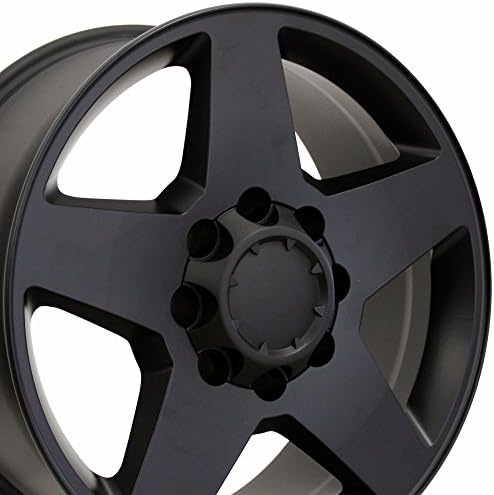 ОЕ Wheels LLC 20 инчен раб се вклопува 8x165.1 Тешкиот сребрен тркало CV91A 20x8,5 црно тркало Hollander 5503