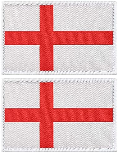 JBCD 2 пакувања Англија знамето на знамето Англијан Англијанк ТАКТИЧКИ ПАТК ГРИДА ПРЕД ОБВРСК