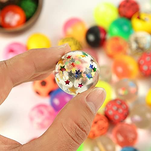 Чиста starвезда еластична смешна играчка гумена топка за подарок за деца што лебдат топки топки со топки што скокаат топки