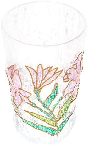 Чаши За Вода неродеко Гроздобер Чаши За Пиење: Романтична Чаша За Вода Во Јапонски Стил Рачно Насликани Цветни Стаклени Чаши