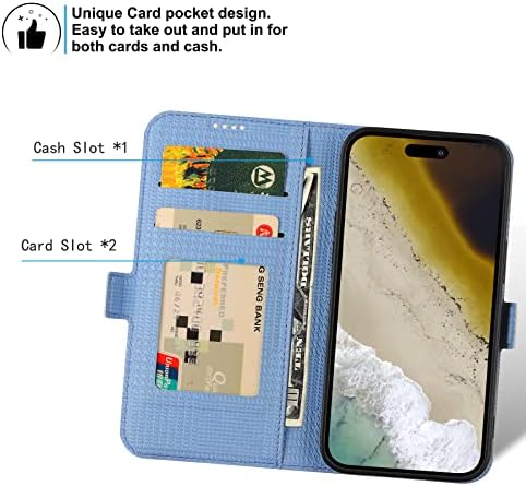??? Сопственикот На Кредитна Картичка паричник iPhone 14 Pro Max Случај, [Рфид Блокирање] [Мека Tpu Внатрешни Заштитни] Капка