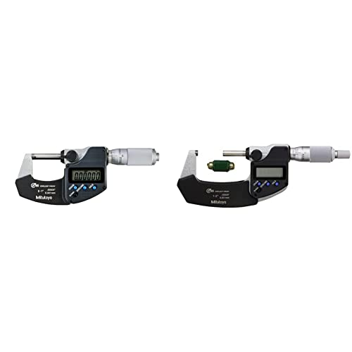 Mitutoyo 293-348-30 DigiMatic Micrometer, IP65, 0-1 & 293-341-30 2 Ratchet Stop Micrometer IP65 Pust/Water Patement, Заштита