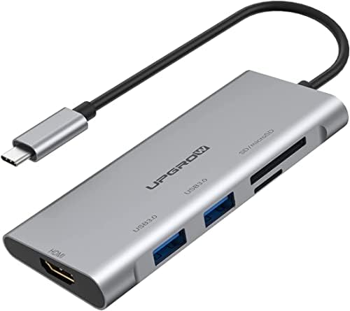 Надградба 5-ВО-1 USB Центар Адаптер СО HDMI, SD, Micro SD, 2 USB 3.0 Порти За Macbook, iPad,Лаптоп И Повеќе Тип C Уреди