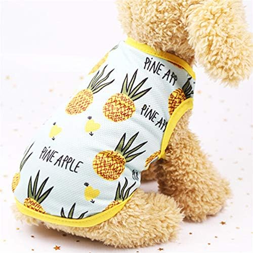Флоралби ананас печати кутре куче летен фустан елек мали кучиња облека облека облека облека