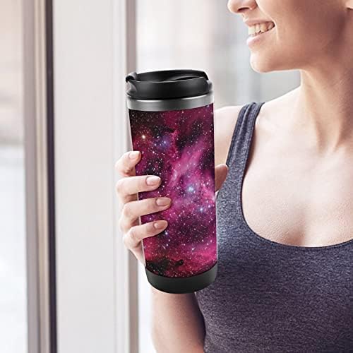 Небула црвена галаксија патување чаши за кафе со капаци изолирани чаши не'рѓосувачки челик двојно wallидно шише