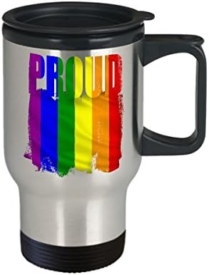 Геј гордост виножито Парада знаме ЛГБТК ЛГБТ кригла за патувања од не'рѓосувачки челик