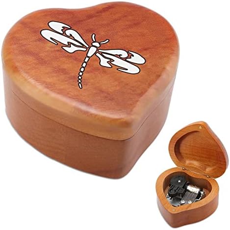 Племенска музичка кутија со племенски змеј, гроздобер музички кутија подарок за Божиќен роденден Ден на вineубените