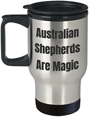 Австралиските пастири патуваат смешно кафе за lубител на кучиња, одгледувач на новороденчиња, шега за шега за подароци магија